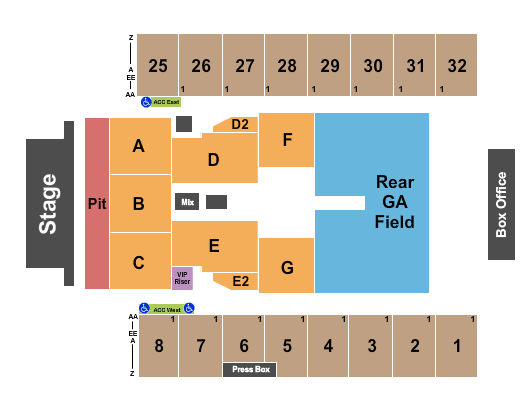 Hersheypark Stadium Guns N' Roses Seating Chart